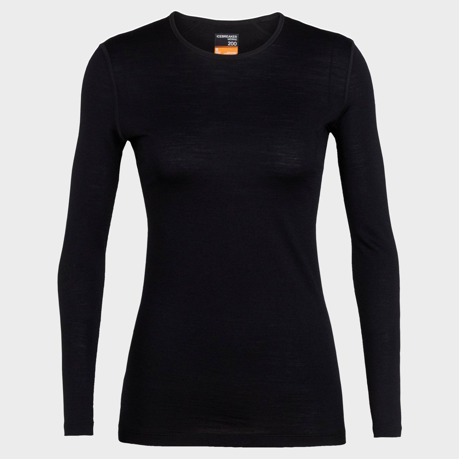 Thermoshirt, Langarm Damen Black XS von Icebreaker