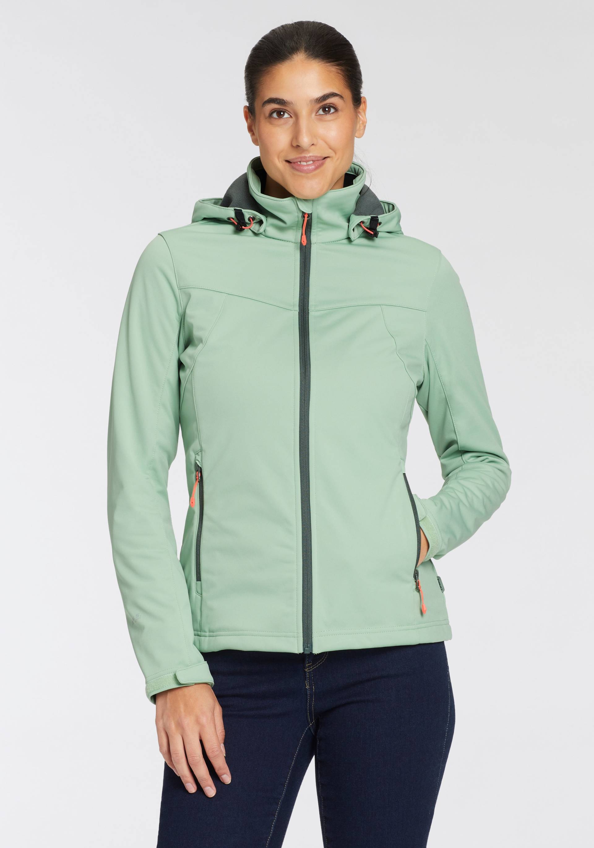 Icepeak Softshelljacke »D SOFTSHELLJACKE BOISE«, mit Kapuze, Wasserdicht & Winddicht von Icepeak