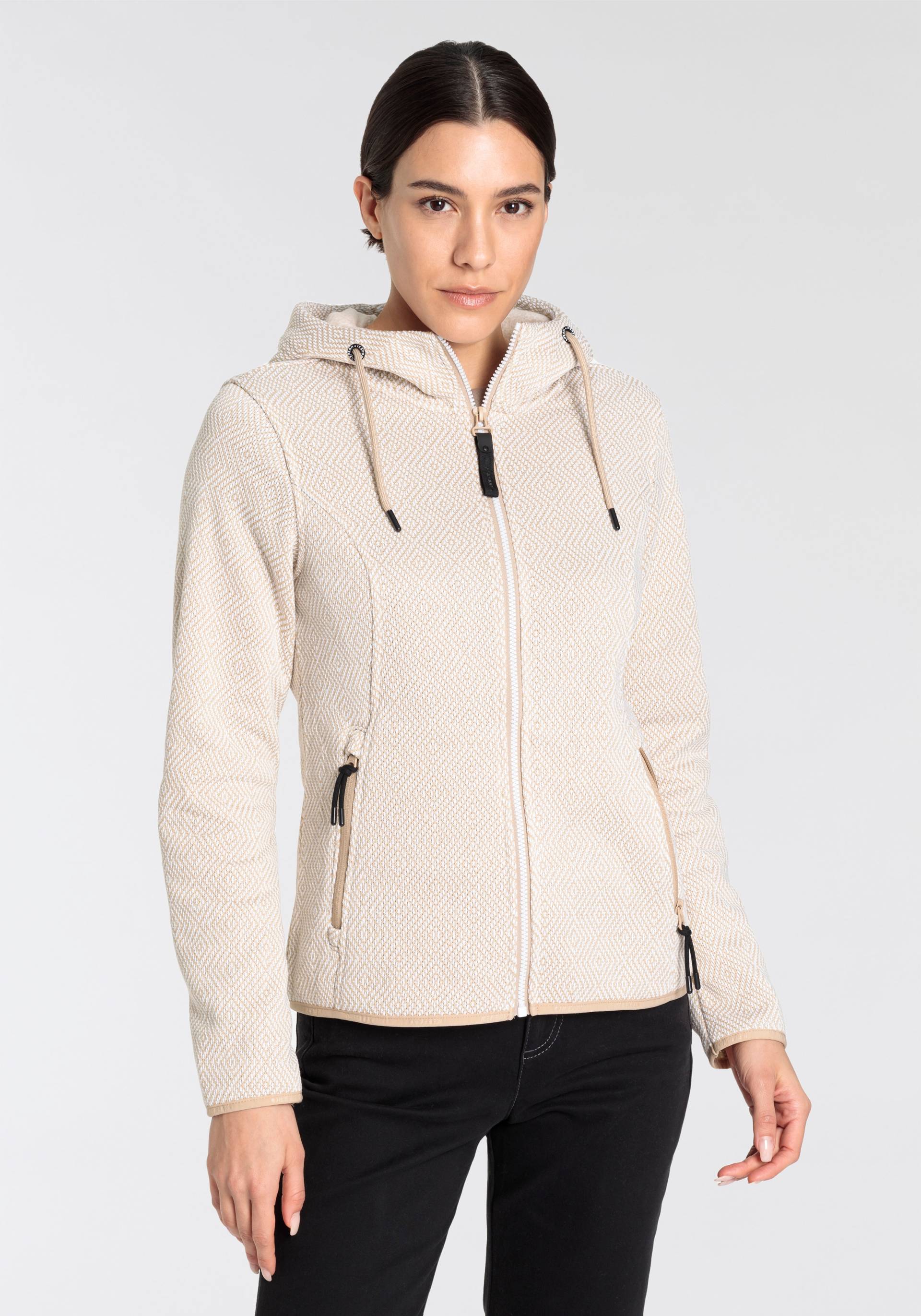 Icepeak Strickfleecejacke »D STRICKFLEECEJACKE ADRIAN«, mit Kapuze von Icepeak