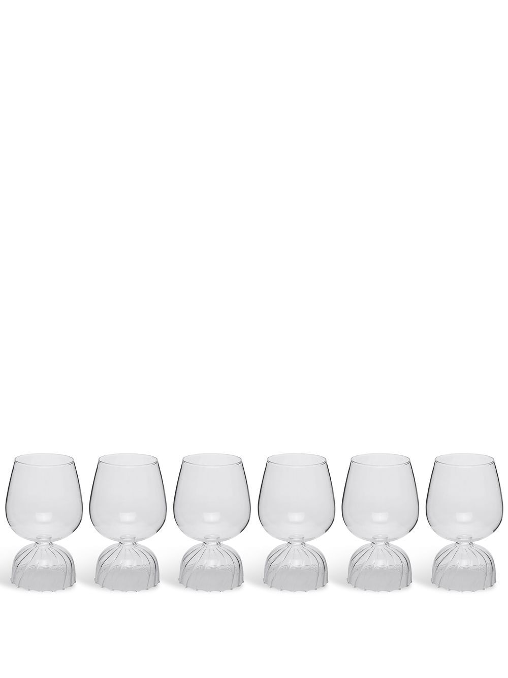 Ichendorf Milano Tutu set-of-six red-wine glasses - White von Ichendorf Milano