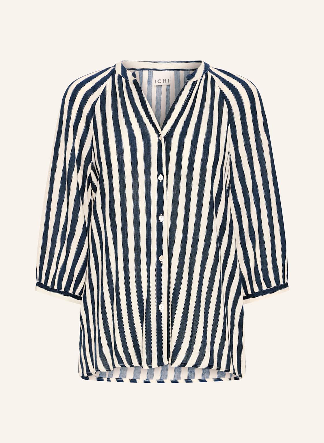 Ichi Bluse Ihmarrakech Mit 3/4-Arm blau von Ichi