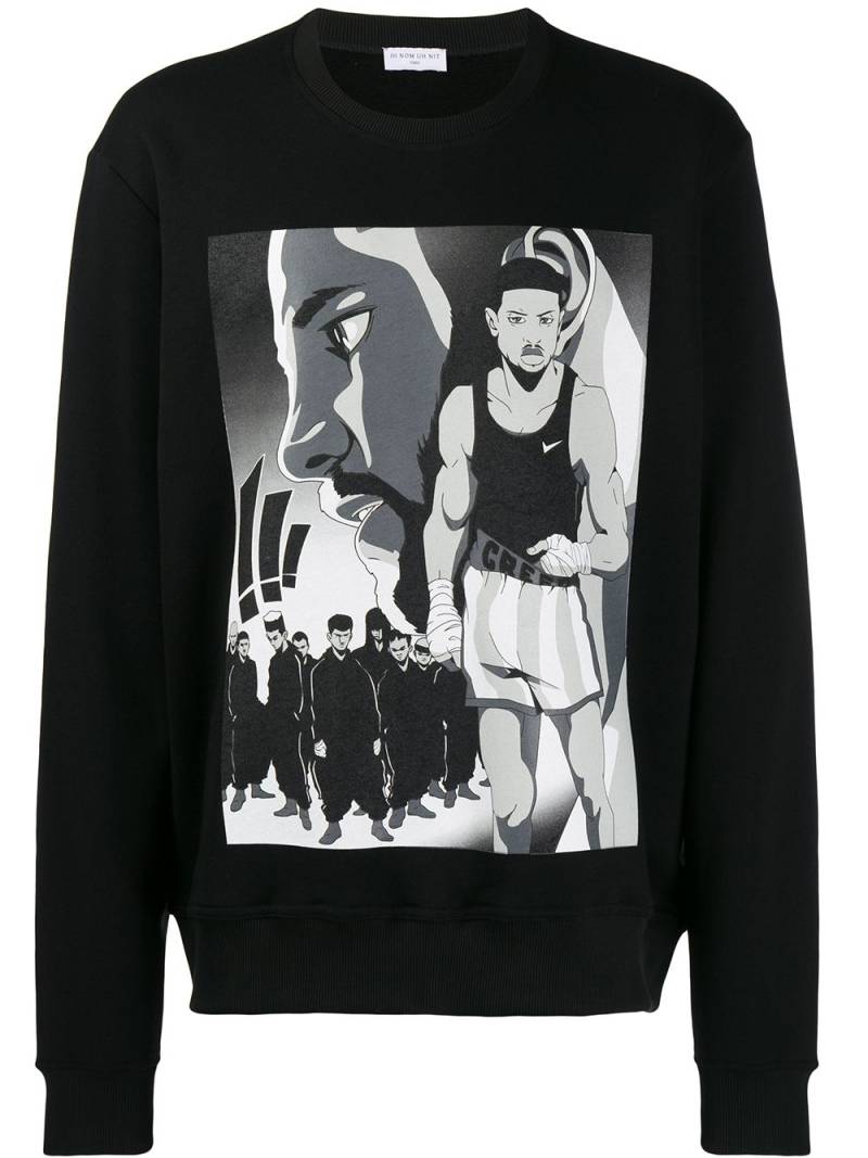 Ih Nom Uh Nit Creed print sweatshirt - Black von Ih Nom Uh Nit