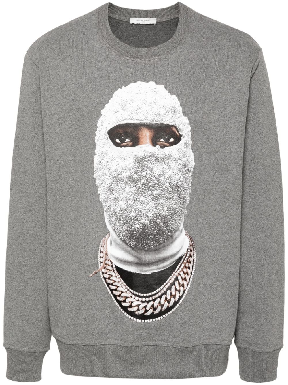 Ih Nom Uh Nit Future Mask cotton sweatshirt - Grey von Ih Nom Uh Nit