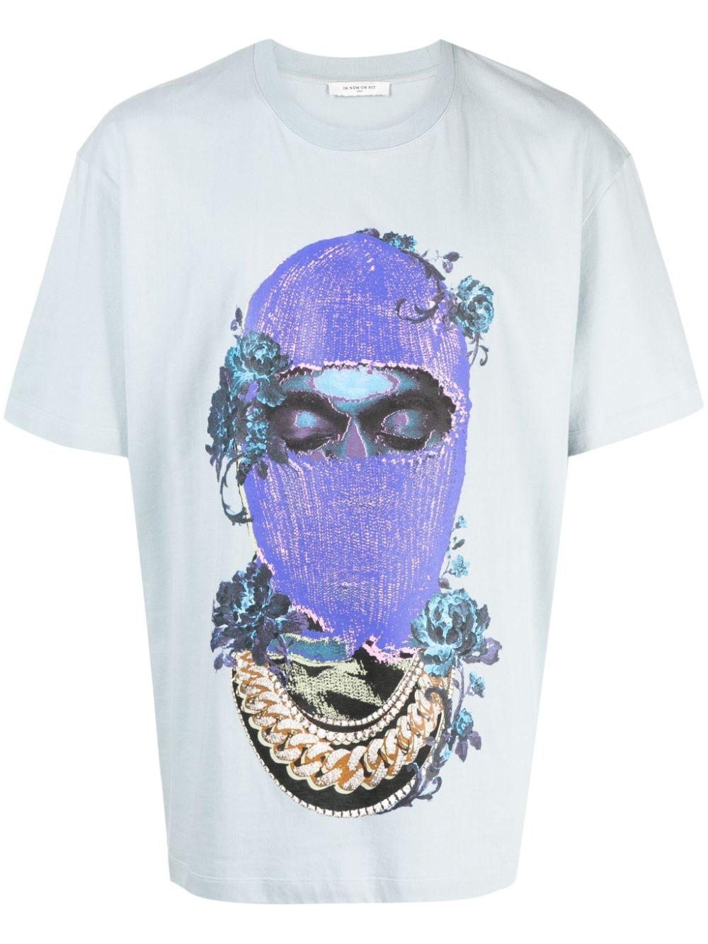 Ih Nom Uh Nit Mask Roses cotton T-shirt - Blue von Ih Nom Uh Nit