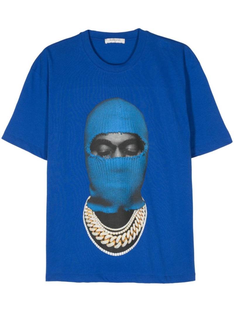 Ih Nom Uh Nit face-print T-shirt - Blue von Ih Nom Uh Nit