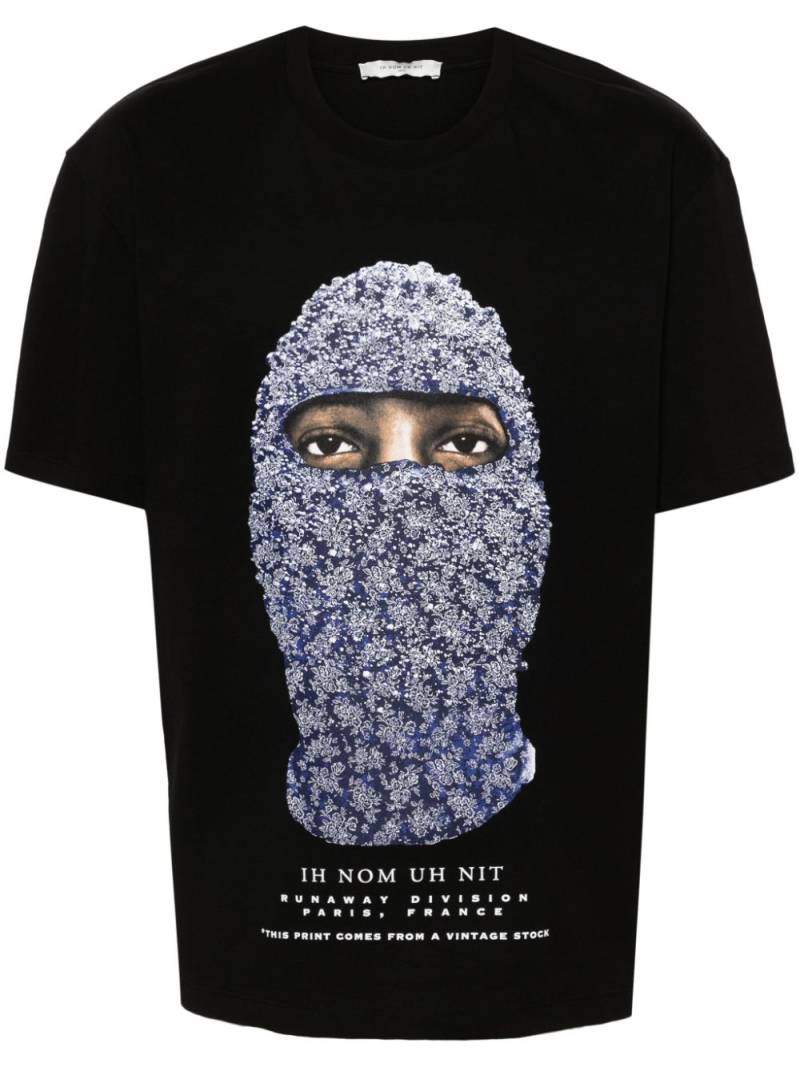 Ih Nom Uh Nit face-print cotton T-shirt - Black von Ih Nom Uh Nit