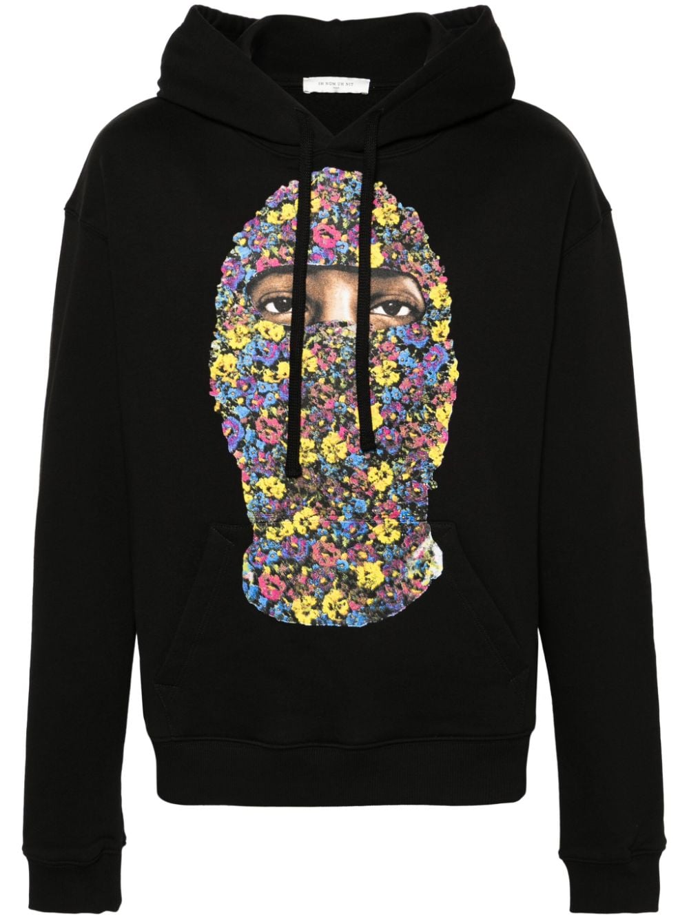 Ih Nom Uh Nit floral-print cotton hoodie - Black von Ih Nom Uh Nit