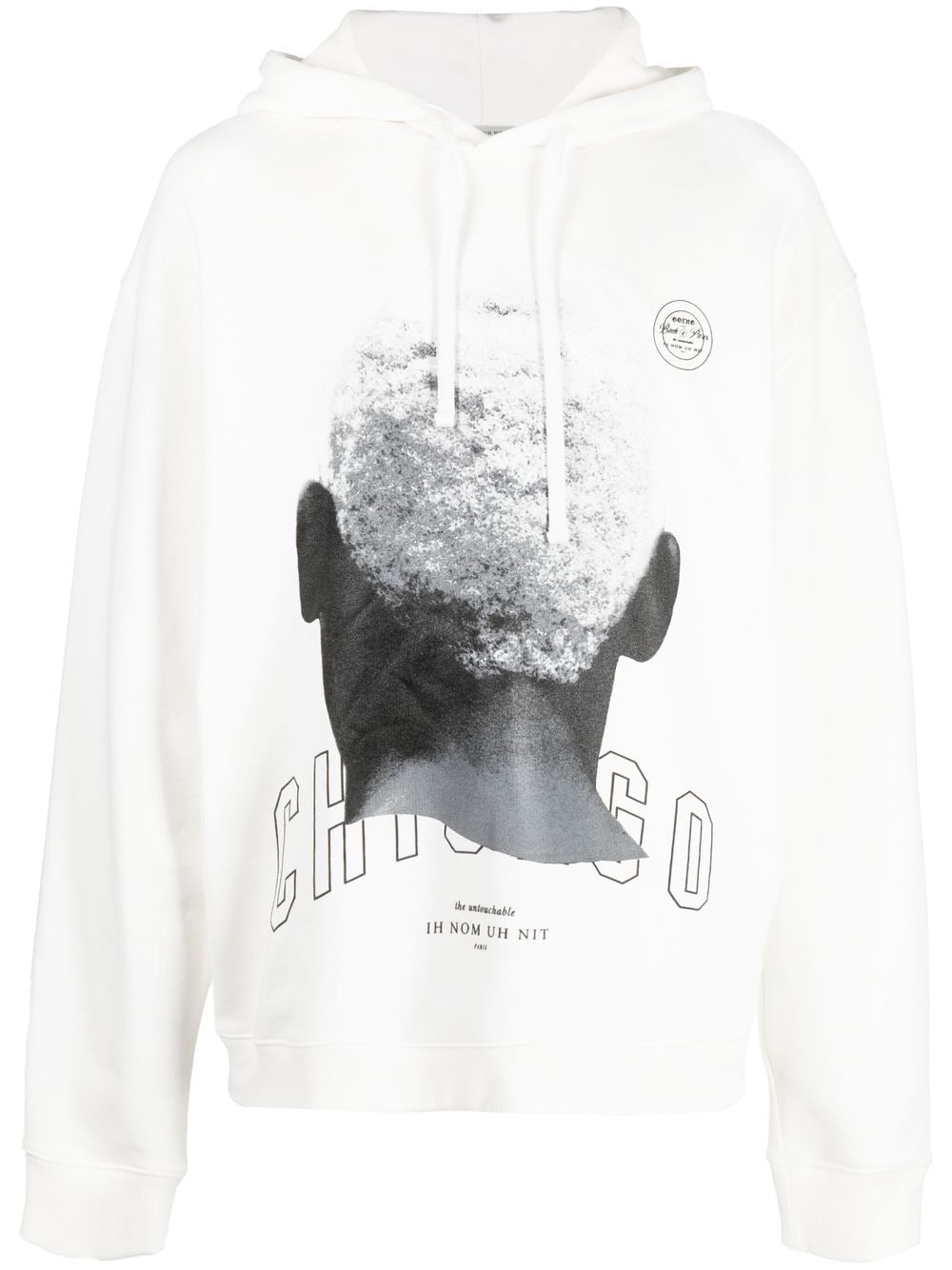 Ih Nom Uh Nit logo drawstring hoodie - White von Ih Nom Uh Nit