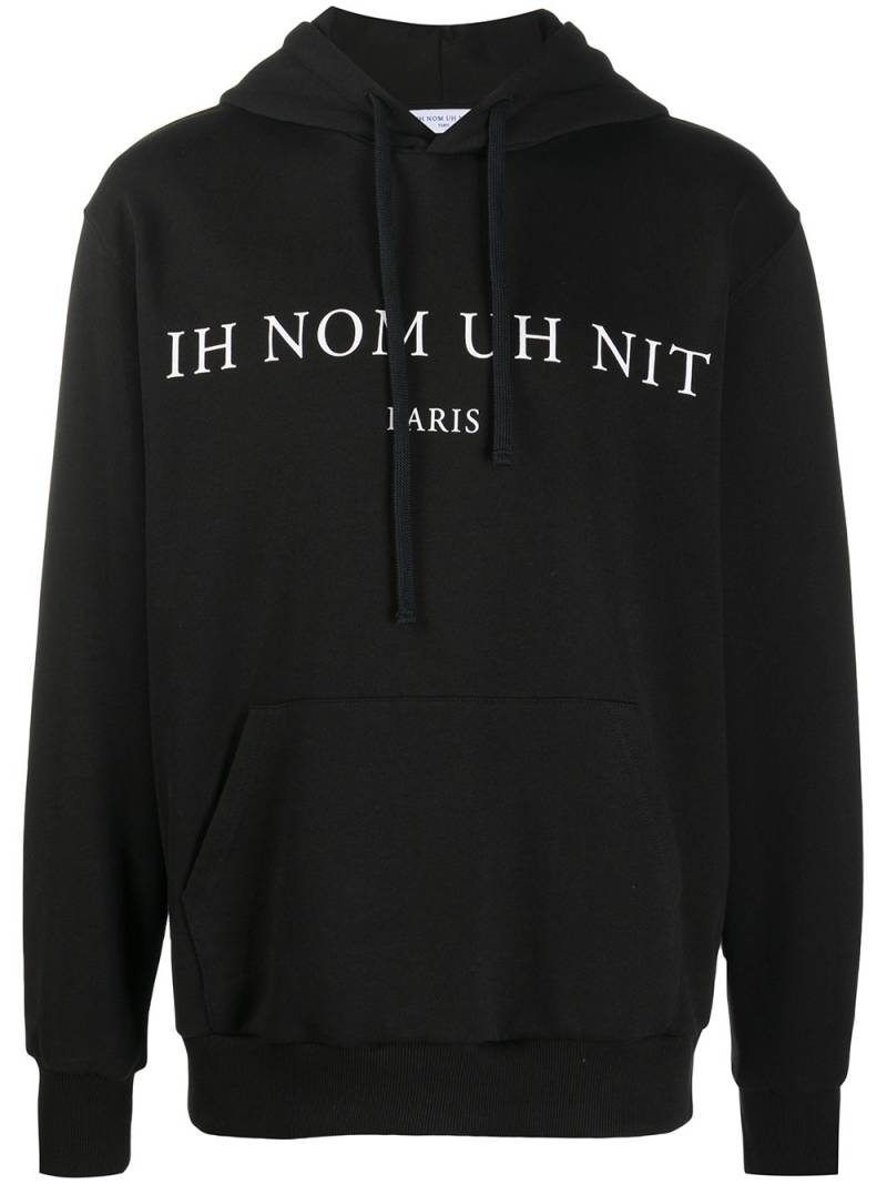 Ih Nom Uh Nit logo hooded sweatshirt - Black von Ih Nom Uh Nit