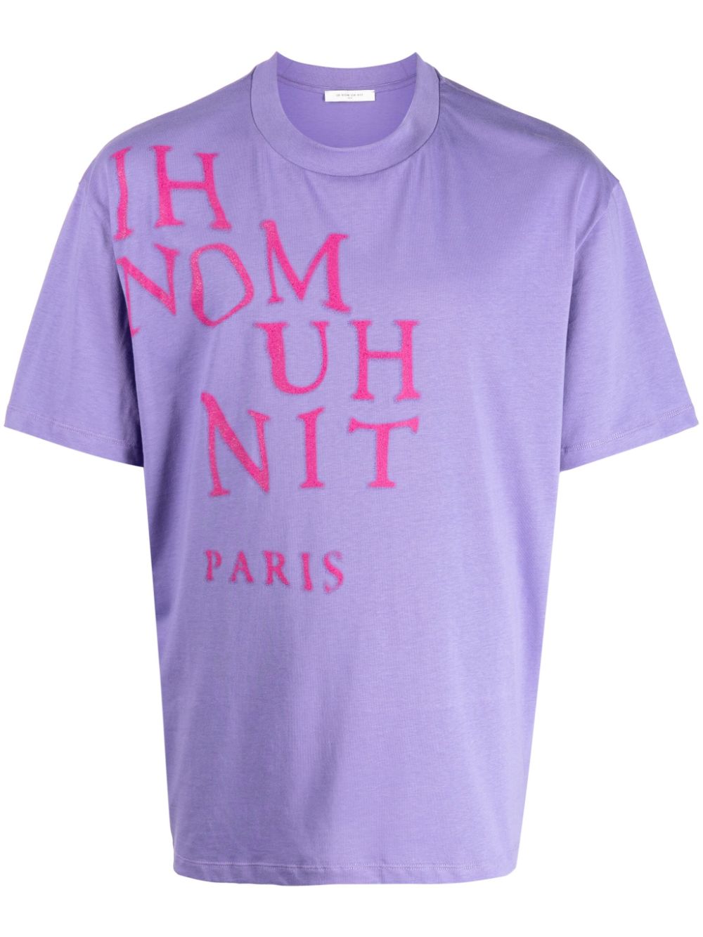 Ih Nom Uh Nit logo-print cotton T-shirt - Purple von Ih Nom Uh Nit