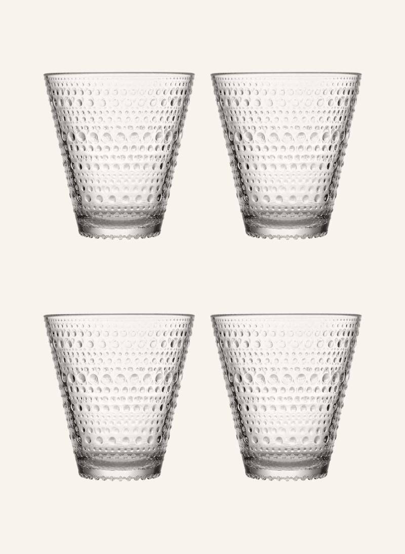 Iittala 4er-Set Trinkgläser Kastehelmi weiss von Iittala