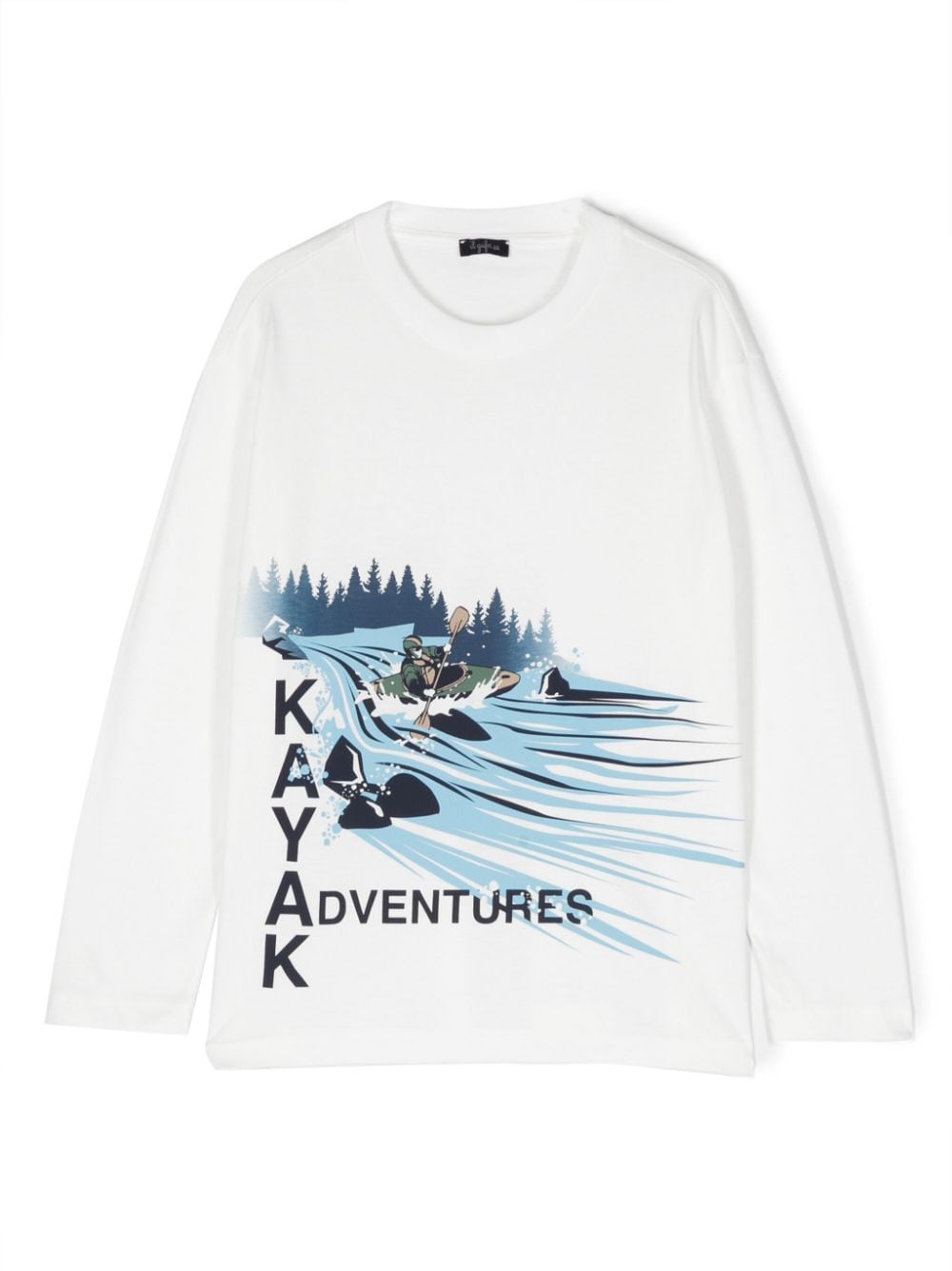 Il Gufo Kayak Adventures cotton T-shirt - White von Il Gufo