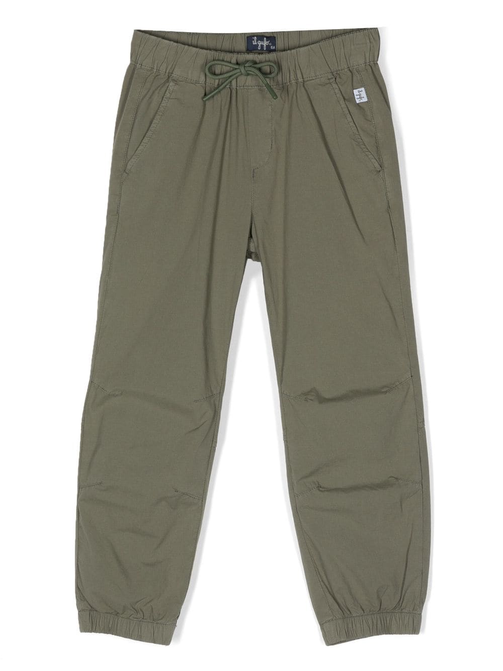 Il Gufo drawstring-waist cotton trousers - Green von Il Gufo