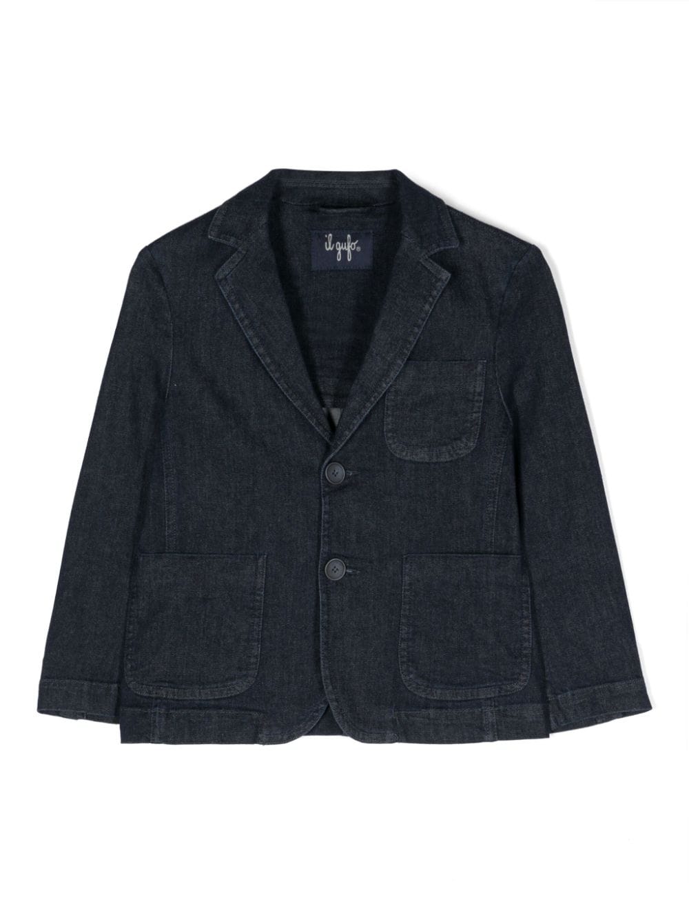 Il Gufo american-vent denim blazer - Blue von Il Gufo