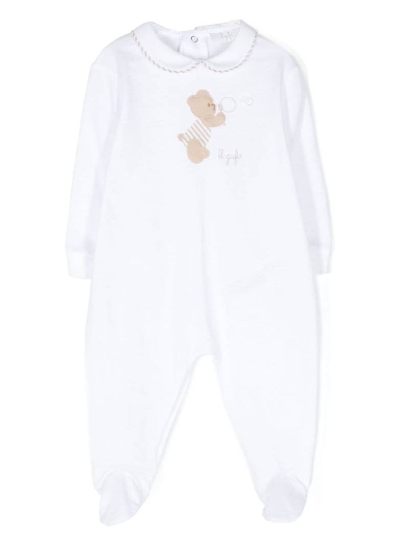 Il Gufo bear-patch pyjamas - White von Il Gufo