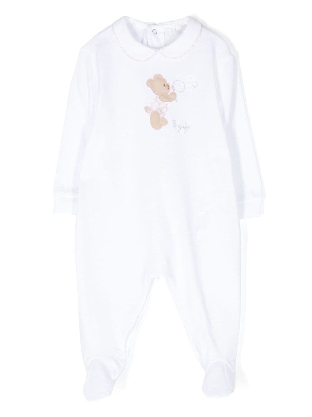 Il Gufo bear-patch pyjamas - White von Il Gufo