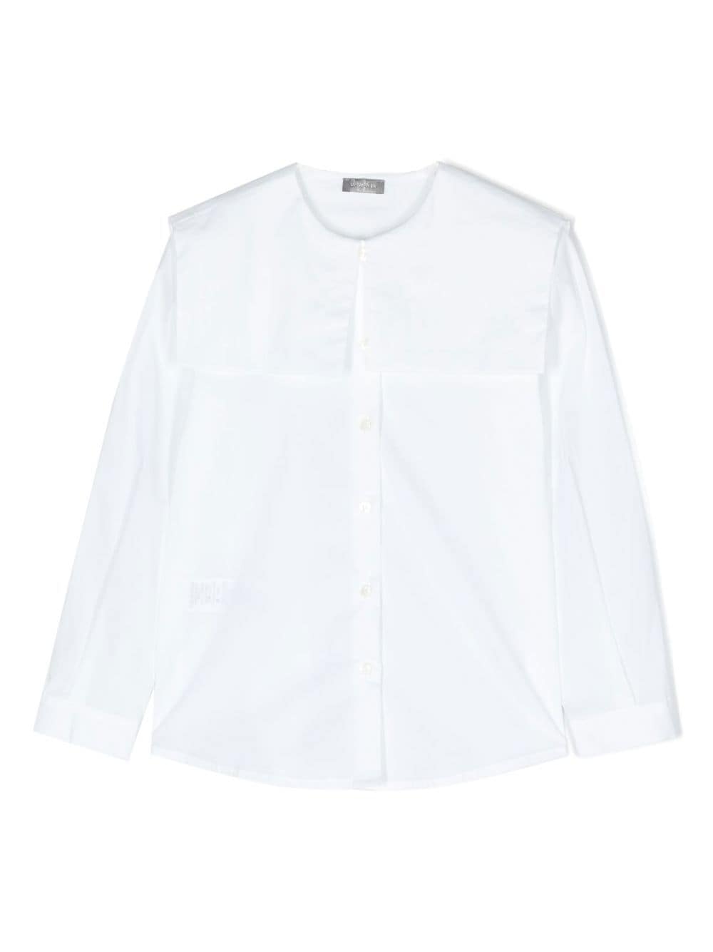 Il Gufo bib-collar shirt - White von Il Gufo