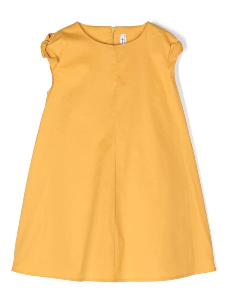 Il Gufo bow-detailing dress - Yellow von Il Gufo