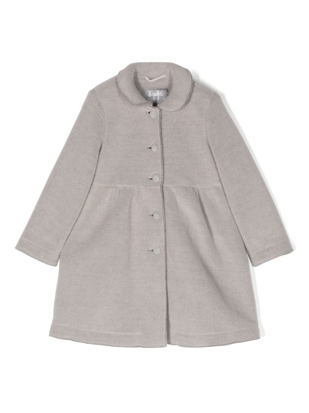 Il Gufo brushed single-breasted coat - Grey von Il Gufo