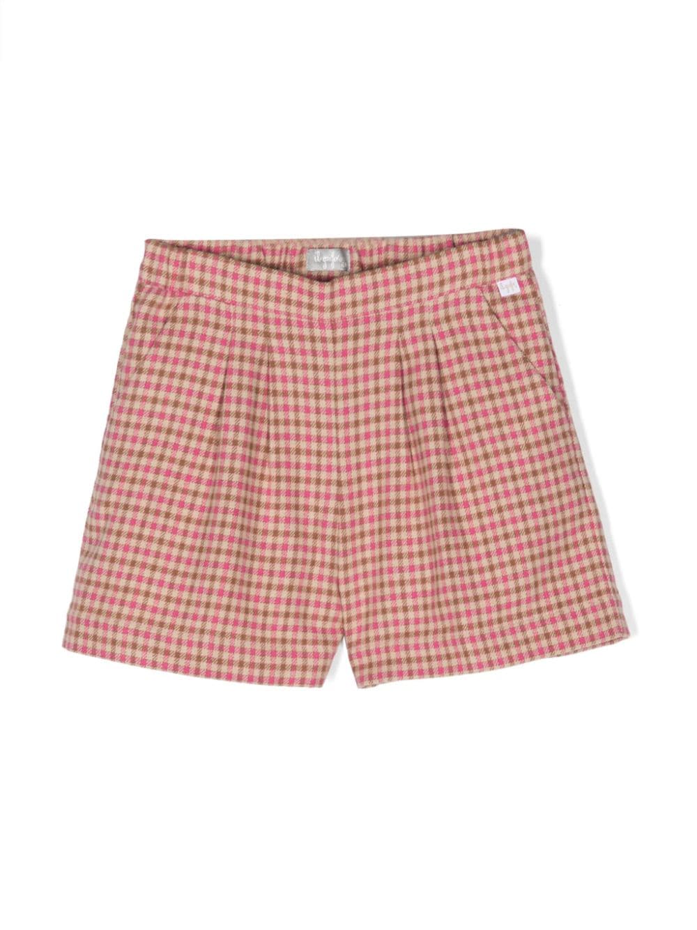 Il Gufo check-pattern smart shorts - Neutrals von Il Gufo
