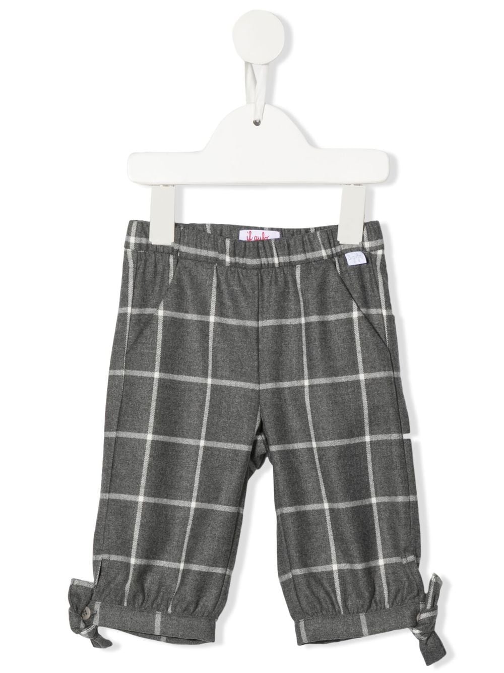 Il Gufo check-pattern trousers - Grey von Il Gufo