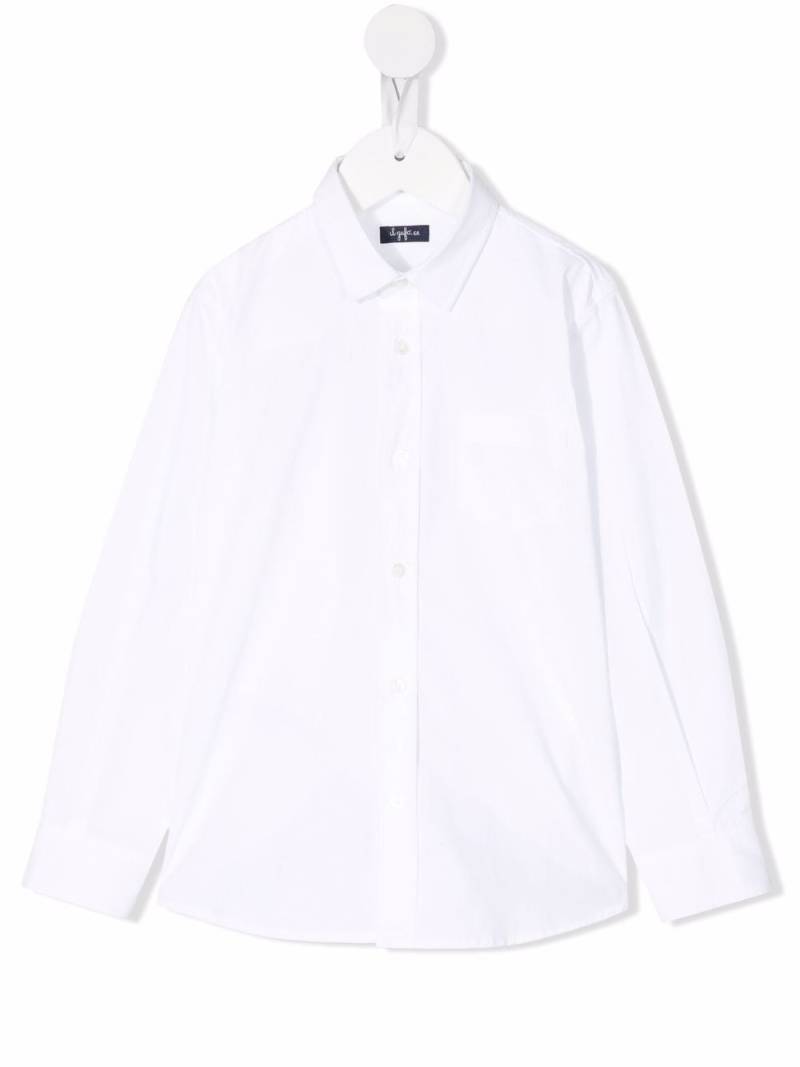 Il Gufo chest patch pocket shirt - White von Il Gufo