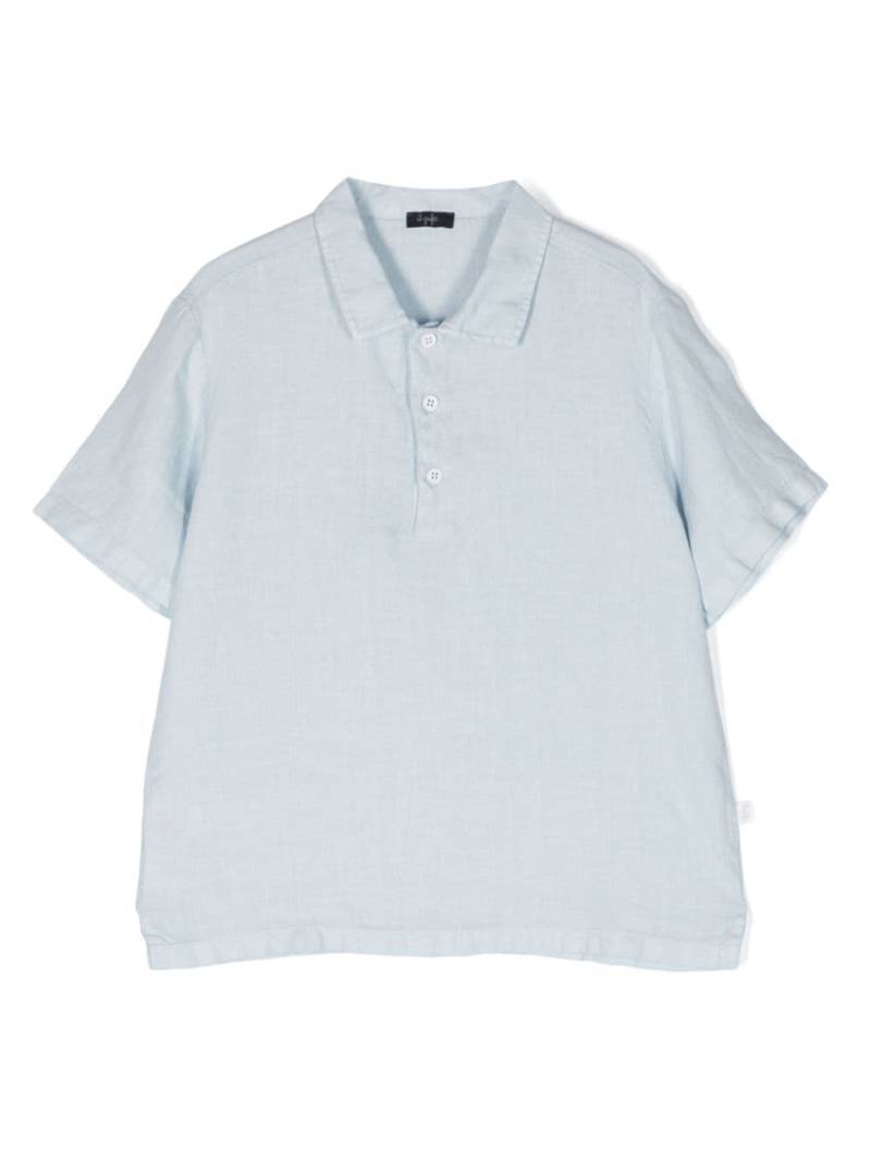 Il Gufo classic-collar linen shirt - Blue von Il Gufo