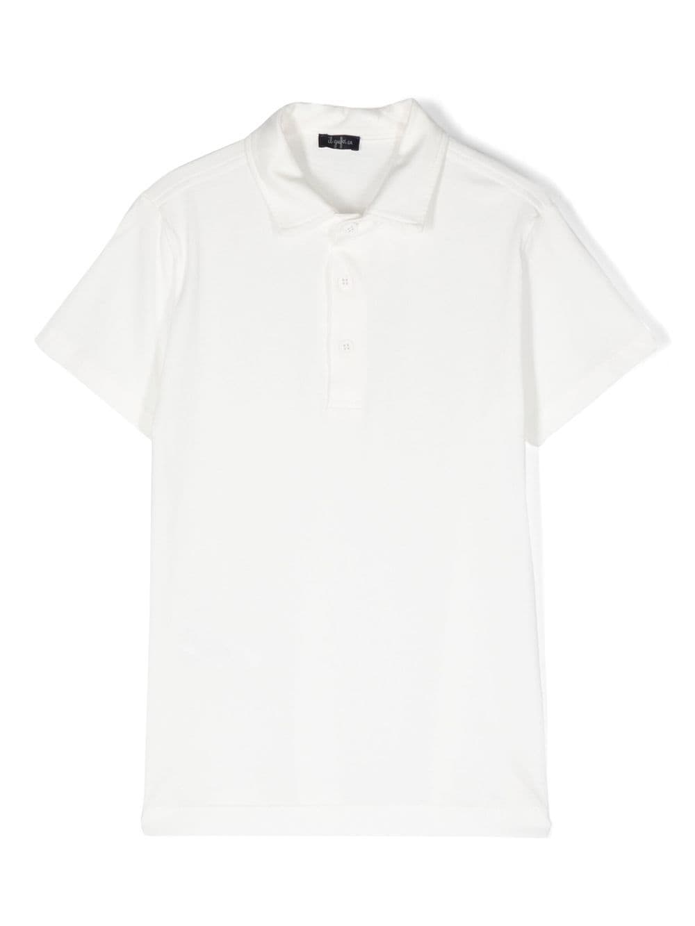 Il Gufo organic cotton polo shirt - White von Il Gufo