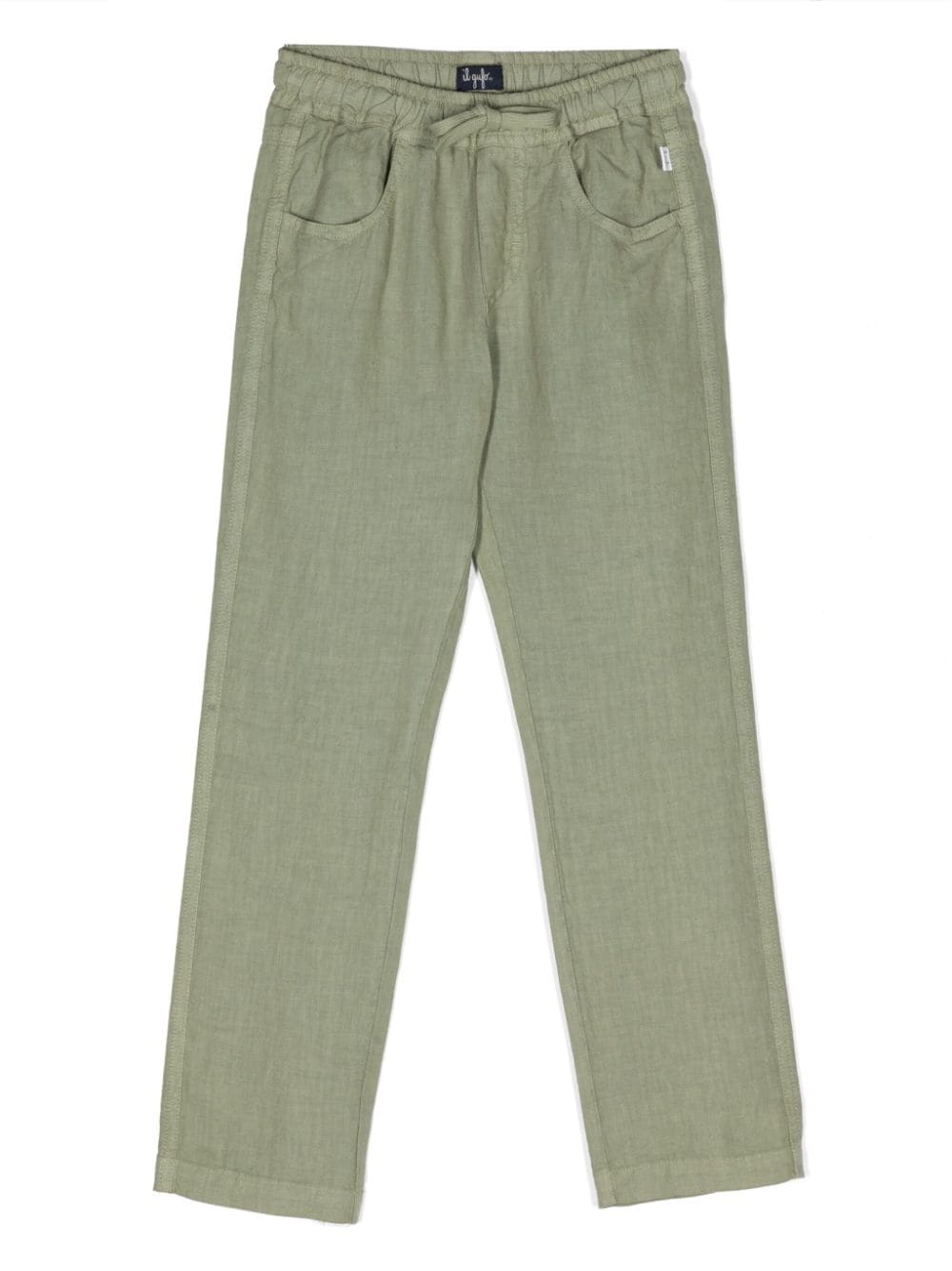 Il Gufo drawstring lightweight trousers - Green von Il Gufo