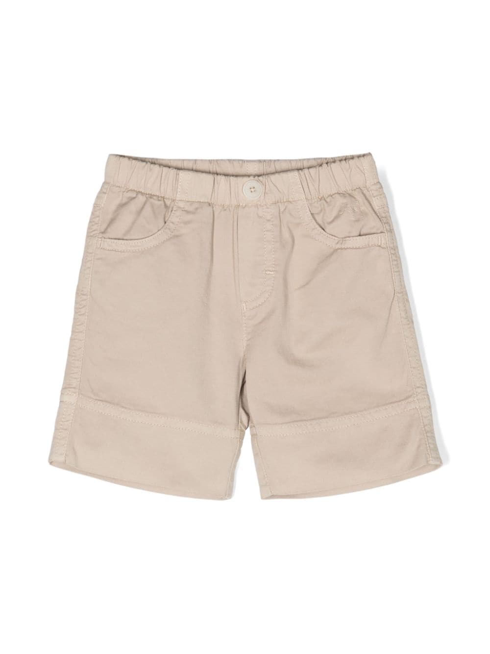 Il Gufo elasticated-waist cotton shorts - Neutrals von Il Gufo