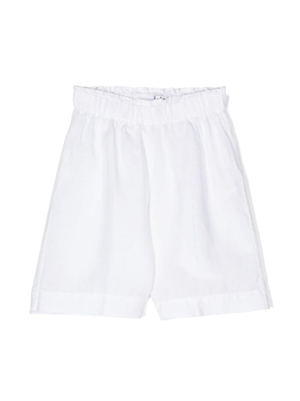 Il Gufo elasticated-waistband linen shorts - White von Il Gufo