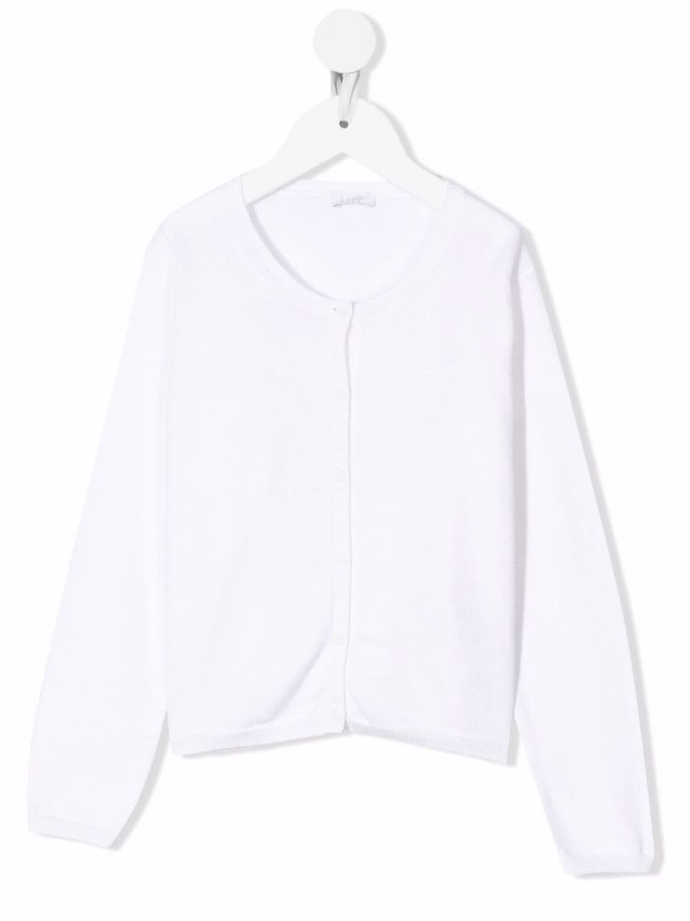Il Gufo fine-knit cotton cardigan - White von Il Gufo
