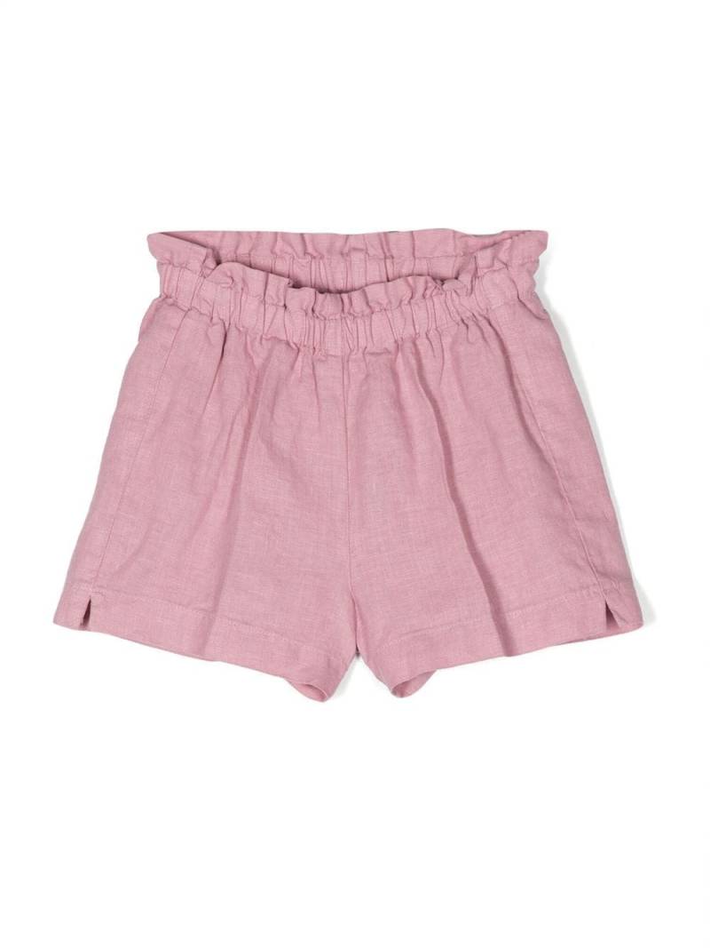 Il Gufo flared elasticated-waistband shorts - Pink von Il Gufo