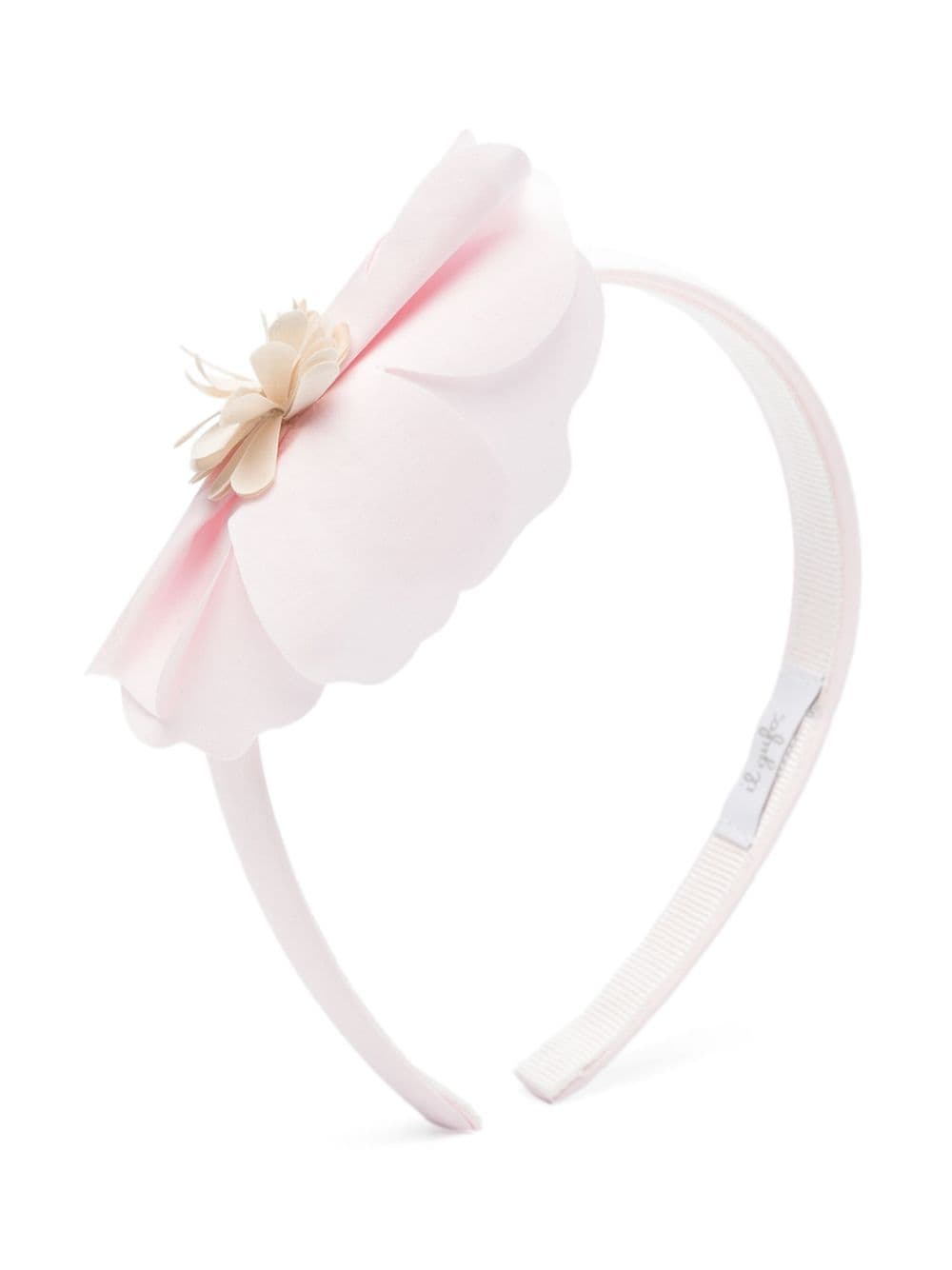 Il Gufo floral-appliqué hairband - Pink von Il Gufo