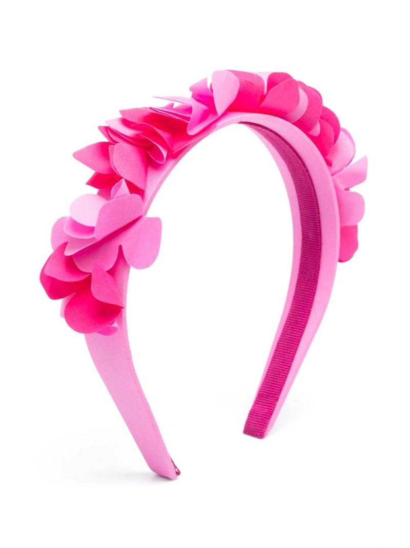 Il Gufo floral-appliqué slip-on headband - Pink von Il Gufo