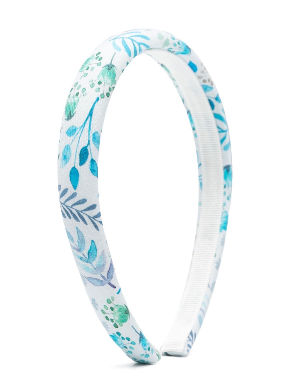 Il Gufo floral-print cotton head band - Blue von Il Gufo