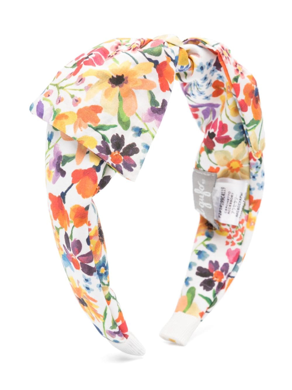 Il Gufo floral-print cotton headband - White von Il Gufo