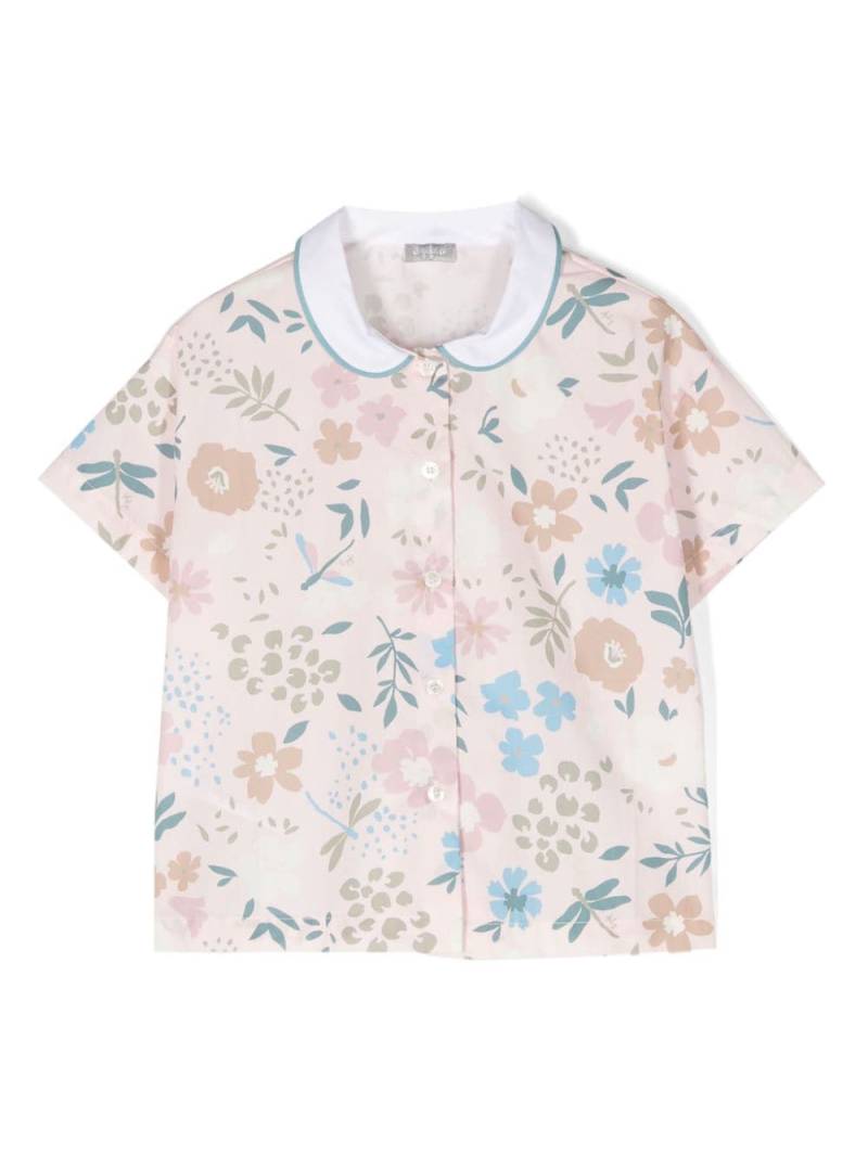 Il Gufo floral-print cotton shirt - Pink von Il Gufo