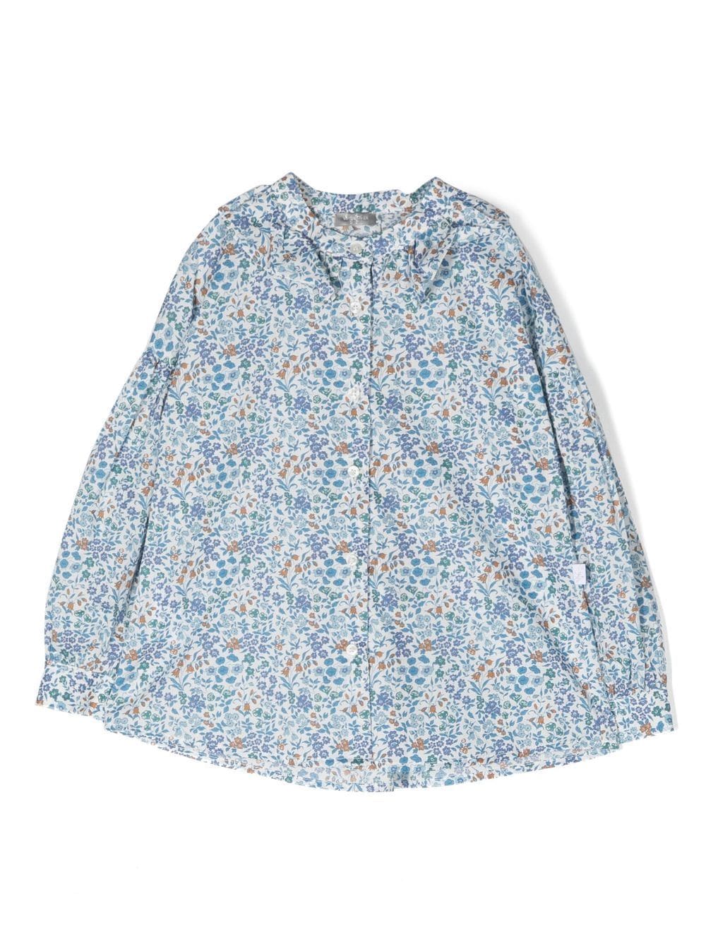 Il Gufo floral print long sleeve shirt - Blue von Il Gufo