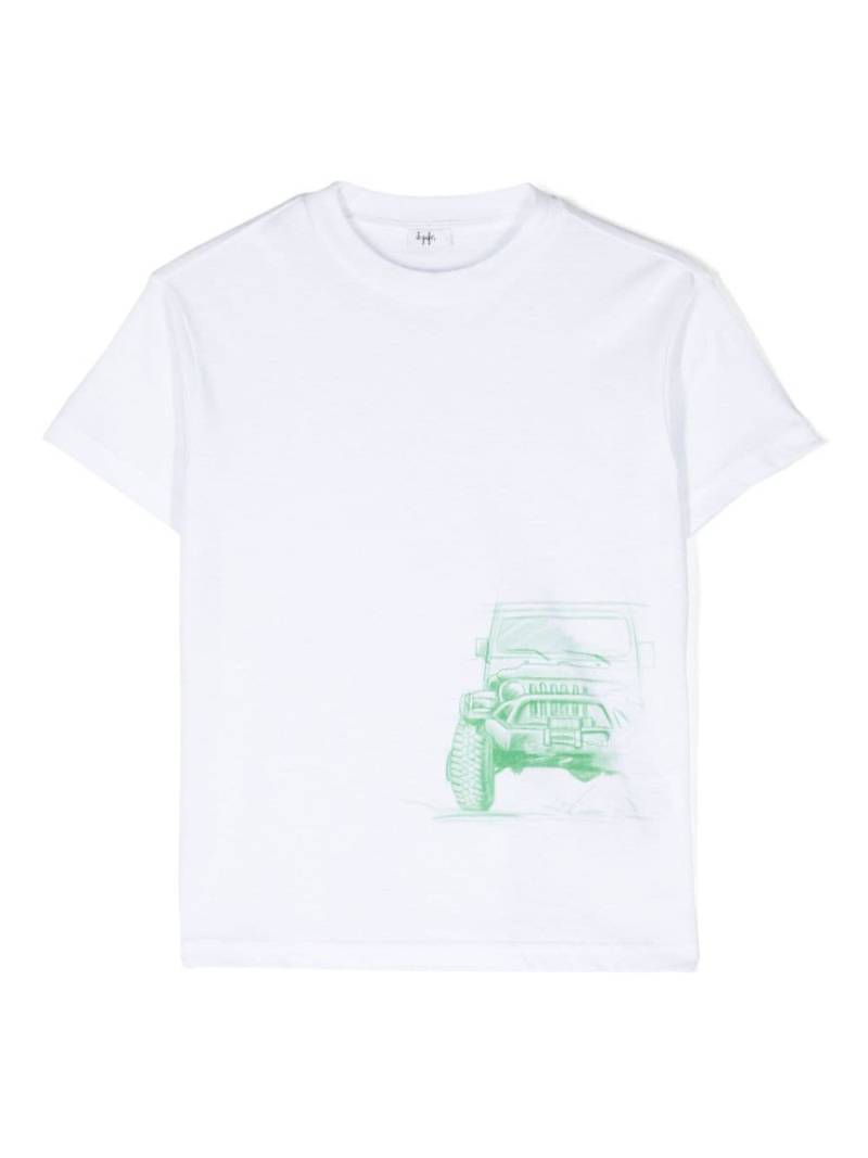 Il Gufo graphic-print cotton T-shirt - White von Il Gufo