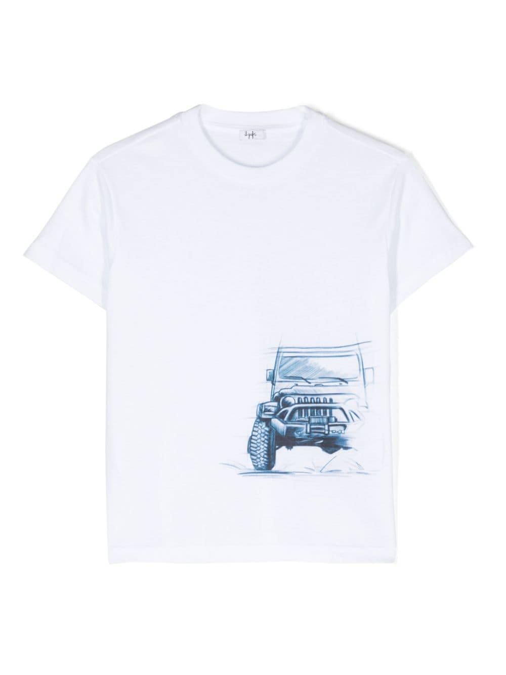 Il Gufo graphic-print cotton T-shirt - White von Il Gufo