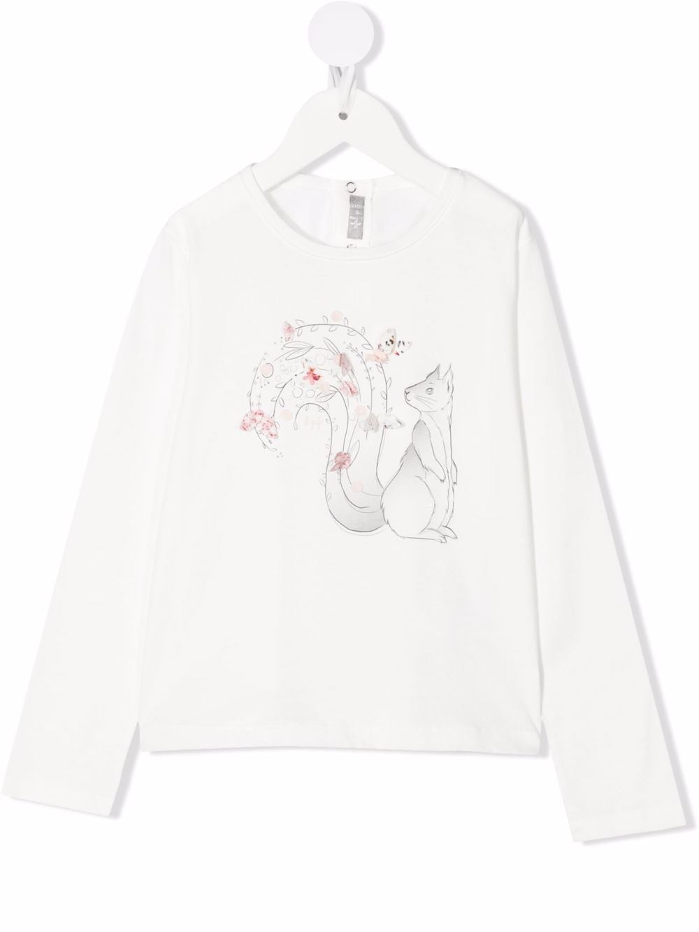 Il Gufo graphic-print crew neck sweatshirt - White von Il Gufo