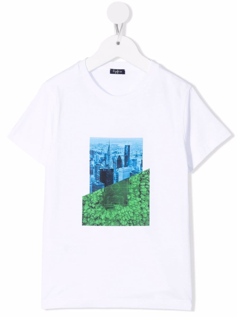 Il Gufo graphic-print cotton T-shirt - White von Il Gufo