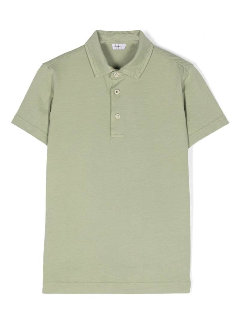 Il Gufo jersey cotton polo shirt - Green von Il Gufo
