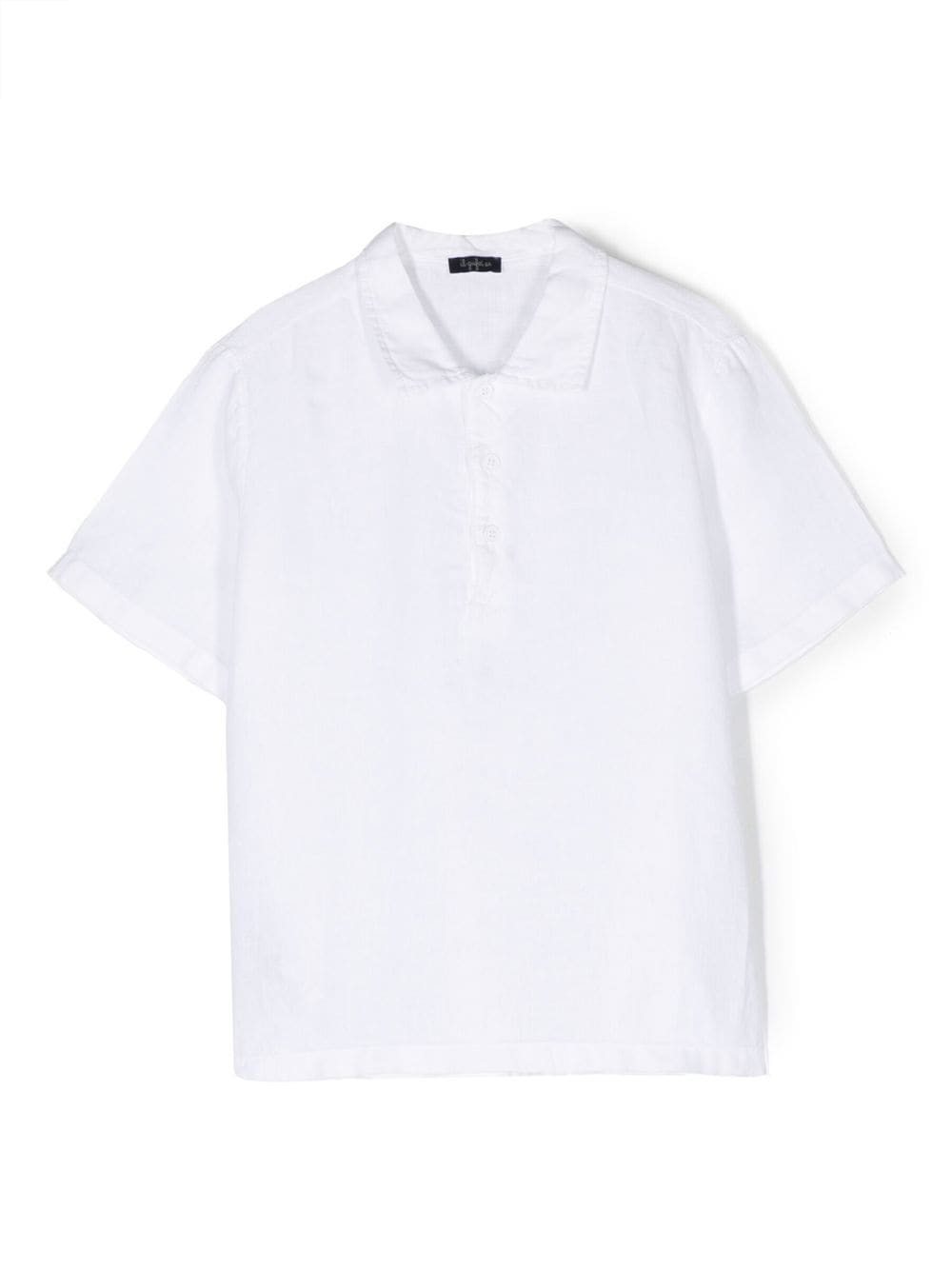 Il Gufo linen polo shirt - White von Il Gufo