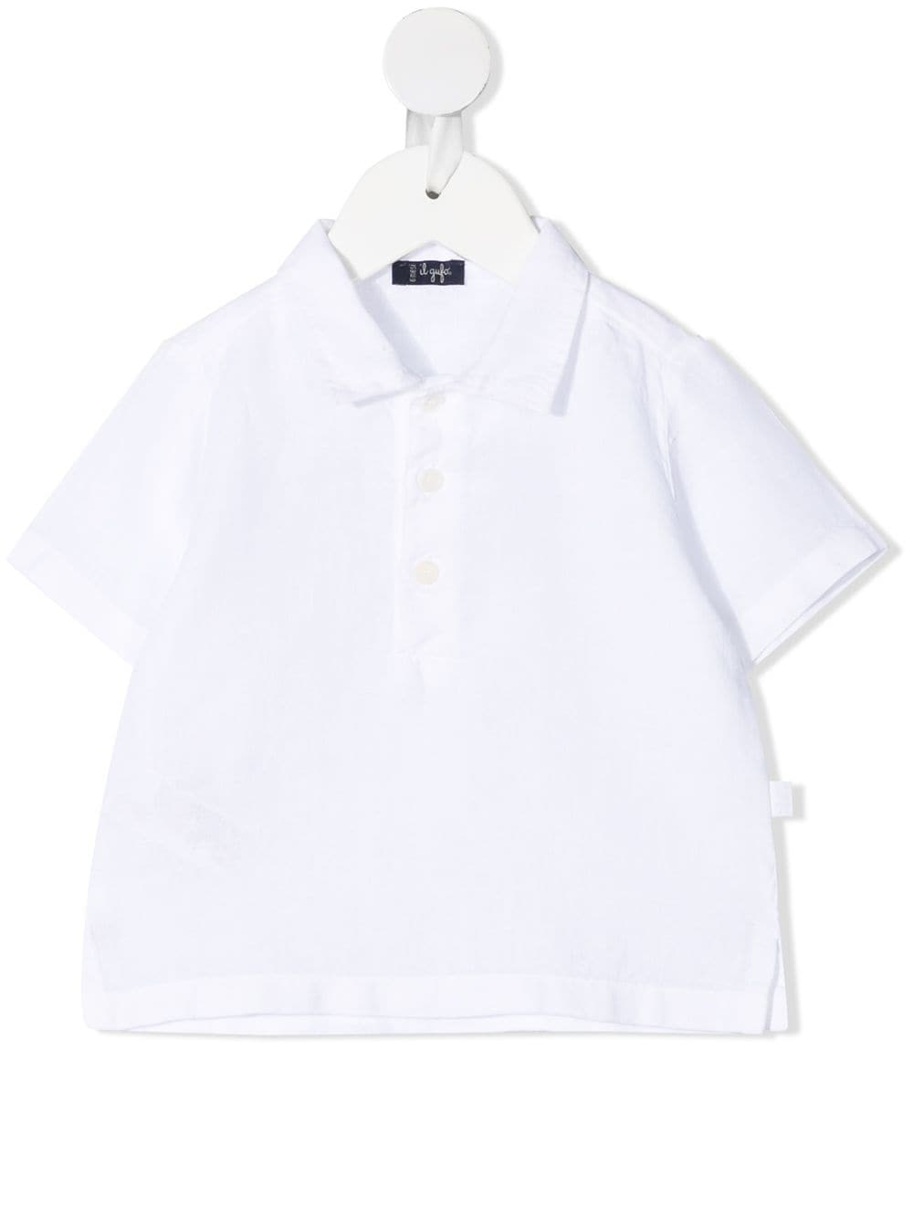 Il Gufo logo-tag polo shirt - White von Il Gufo