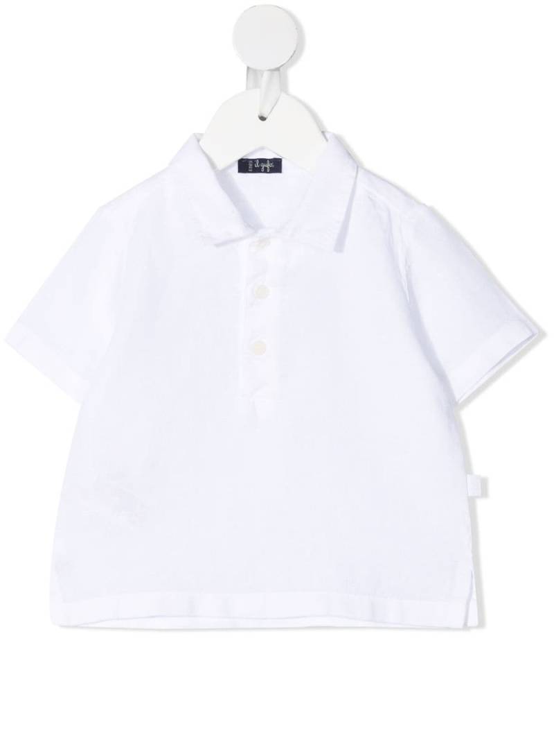Il Gufo logo-tag polo shirt - White von Il Gufo