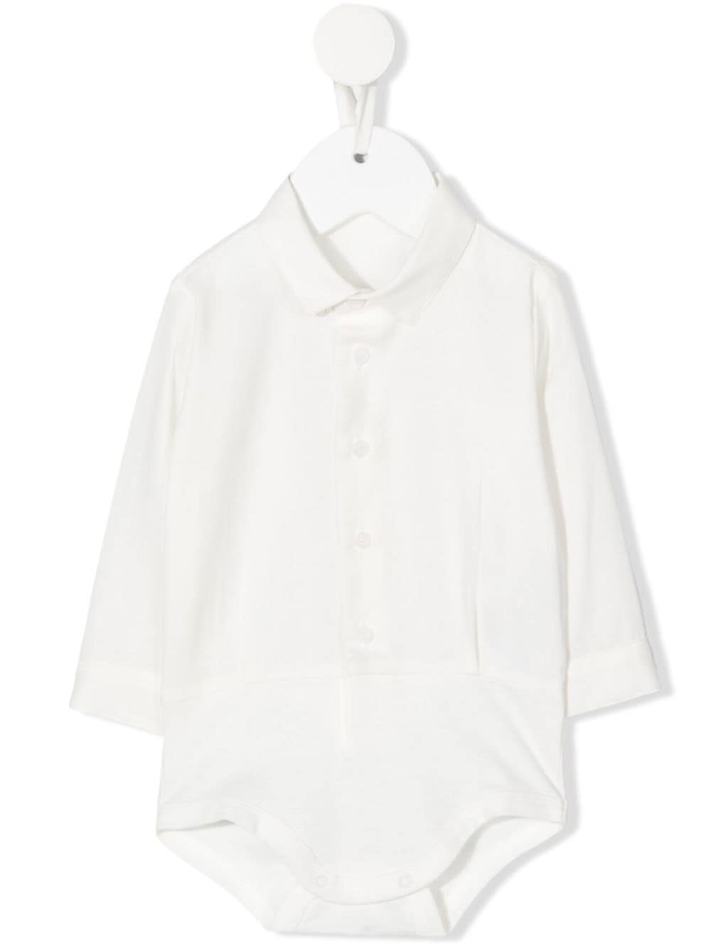 Il Gufo long-sleeve button-up shortie - White von Il Gufo