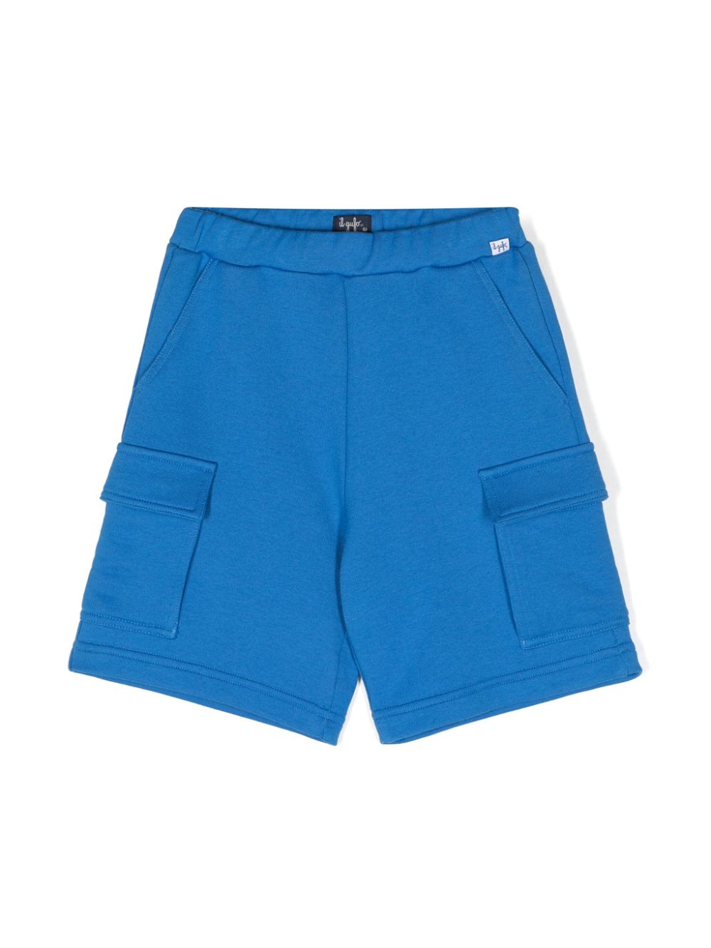 Il Gufo mid-rise cotton cargo shorts - Blue von Il Gufo