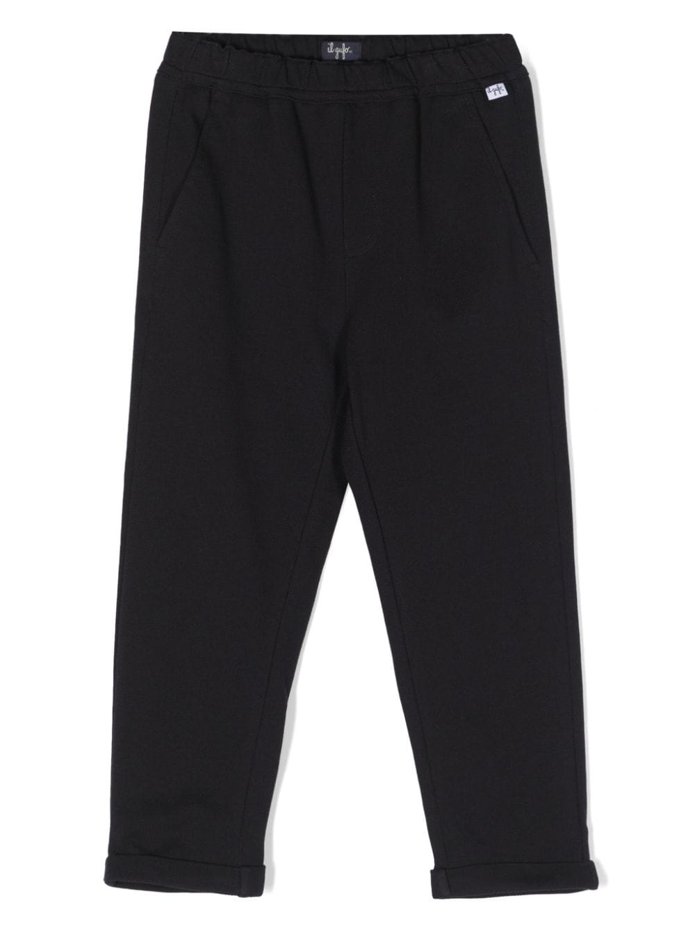 Il Gufo mid-rise piqué tapered trousers - Blue von Il Gufo